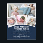 3RD Birthday Photo Collage Inbjudan Boy Mixed Flygblad<br><div class="desc">Bekvämt klassisk modern 4 xPHOTO COLLAGE med övertäckningstext och trendigets typografiklayout med textmall fält på båda sidor, så att du kan lägga till all information du behöver om party-evenemanget. Den här allt-i-1-födelsedagsartikeln kan användas som ett meddelande, inbjudan till firande eller som ett tack. Mycket färg att visa, 🎨 Design av...</div>