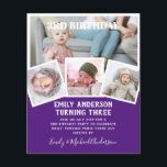 3RD Birthday Photo Collage Inbjudan Boy Mixed Flygblad<br><div class="desc">Bekvämt klassisk modern 4 xPHOTO COLLAGE med övertäckningstext och trendigets typografiklayout med textmall fält på båda sidor, så att du kan lägga till all information du behöver om party-evenemanget. Den här allt-i-1-födelsedagsartikeln kan användas som ett meddelande, inbjudan till firande eller som ett tack. Mycket färg att visa, 🎨 Design av...</div>