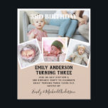 3RD Birthday Photo Collage Inbjudan Boy Mixed Flygblad<br><div class="desc">Bekvämt klassisk modern 4 xPHOTO COLLAGE med övertäckningstext och trendigets typografiklayout med textmall fält på båda sidor, så att du kan lägga till all information du behöver om party-evenemanget. Den här allt-i-1-födelsedagsartikeln kan användas som ett meddelande, inbjudan till firande eller som ett tack. Mycket färg att visa, 🎨 Design av...</div>