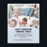3RD Birthday Photo Collage Inbjudan Boy Mixed Flygblad<br><div class="desc">Bekvämt klassisk modern 4 xPHOTO COLLAGE med övertäckningstext och trendigets typografiklayout med textmall fält på båda sidor, så att du kan lägga till all information du behöver om party-evenemanget. Den här allt-i-1-födelsedagsartikeln kan användas som ett meddelande, inbjudan till firande eller som ett tack. Mycket färg att visa, 🎨 Design av...</div>