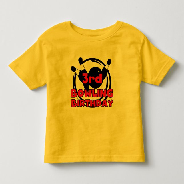 3rd BowlingfödelsedagTshirts och gåvor T-shirt (Framsida)