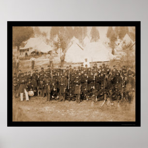 3rd Connecticut infanteri på lägret Douglass 186 Poster