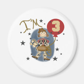 3rd Cowgirlfödelsedag Magnet
