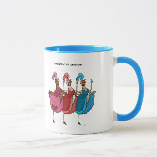 3rd Dag av muggen för jul (tre franska hönor) Mugg