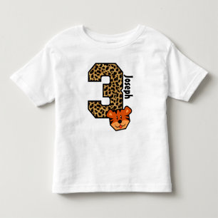 3rd Födelsedag Camo och årig tiger tre T Shirt
