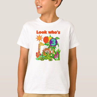 3rd födelsedag för Safari Tee Shirt