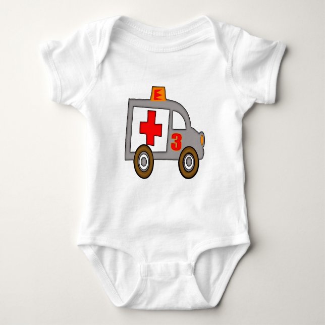 3rd födelsedaggåvor för ambulans tee (Framsida)