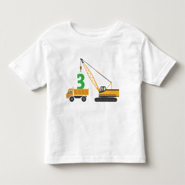 3rd Födelsedagkonstruktionsutslagsplats Tee Shirt (Framsida)