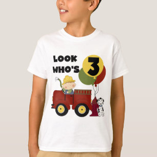 3rd födelsedagT-tröja och gåvor för brandman Tee Shirt