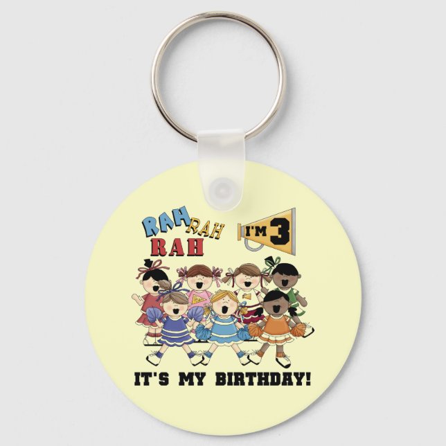 3rd födelsedagT-tröja och gåvor för hejaklacksleda Nyckelring (Framsida)