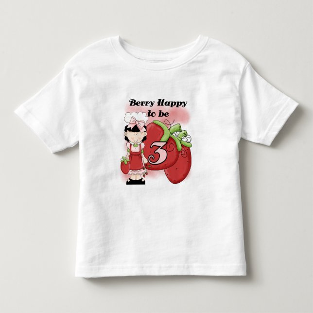 3rd födelsedagT-tröja och gåvor för svart bär T-shirt (Framsida)
