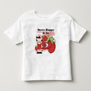 3rd födelsedagT-tröja och gåvor för svart bär Tee