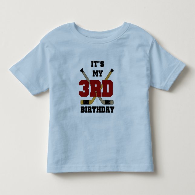 3rd födelsedagTshirts och gåvor för hockey T Shirt (Framsida)