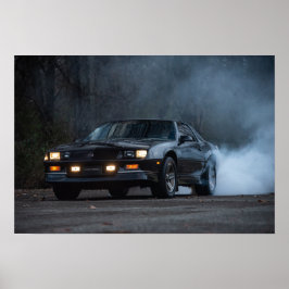 3rd gen Camaro IROC-Z burnout Poster