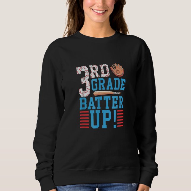 3rd Grade Back To School 3rd Grade Batter Up Baseb T Shirt (Framsida)