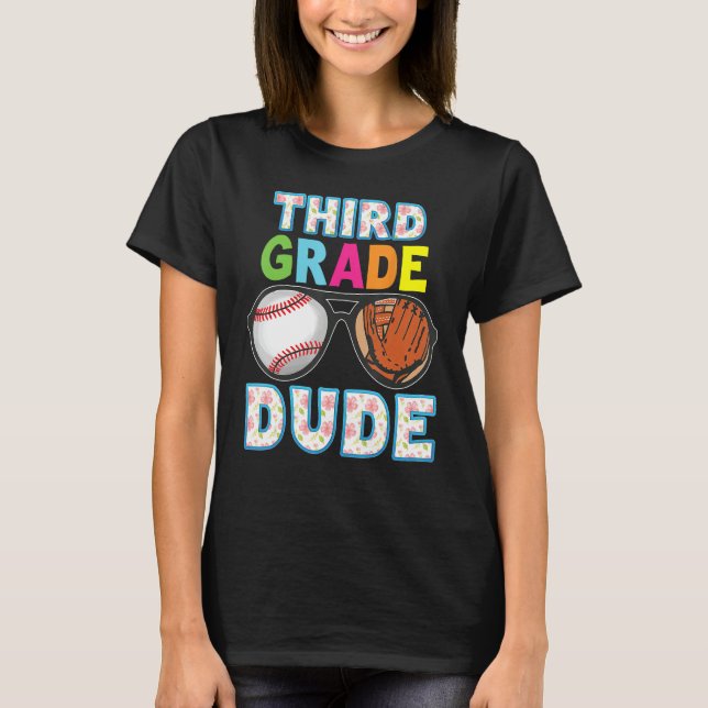 3rd Grade Dude Back To School Third Student Kid Ba T Shirt (Framsida)