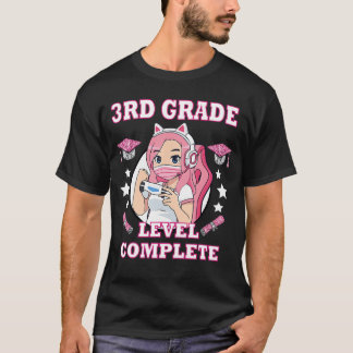 3rd grade level complete funny gaming graduation a t shirt