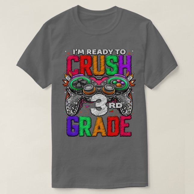 3rd Grade Level Unlocked Game On 3rd Grade Back To T Shirt (Design framsida)