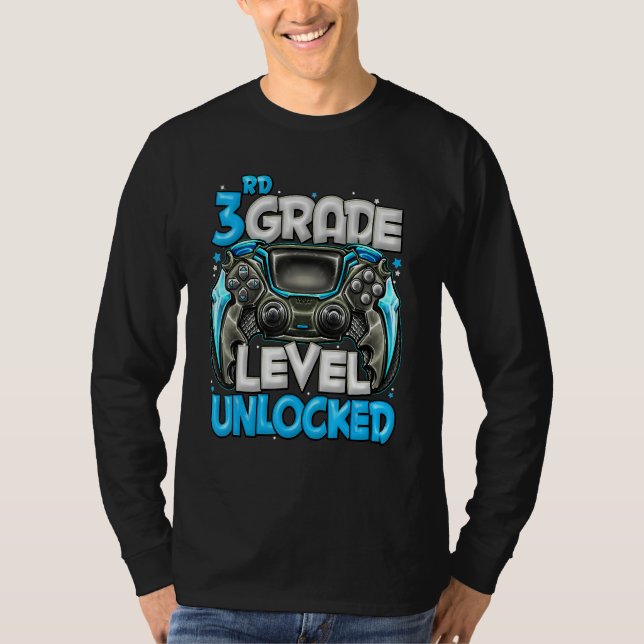 3rd Grade Level Unlocked Game On 3rd Grade Back To T Shirt (Framsida)