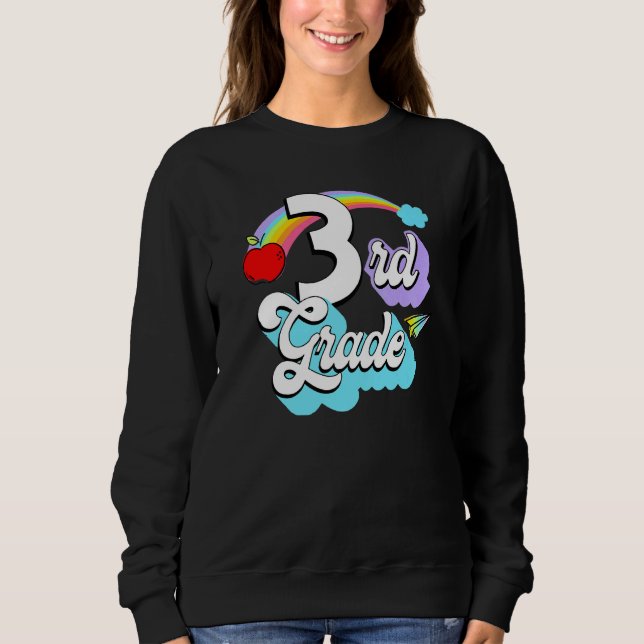 3rd Grade Rainbow Back To School Third Grade Teach T Shirt (Framsida)