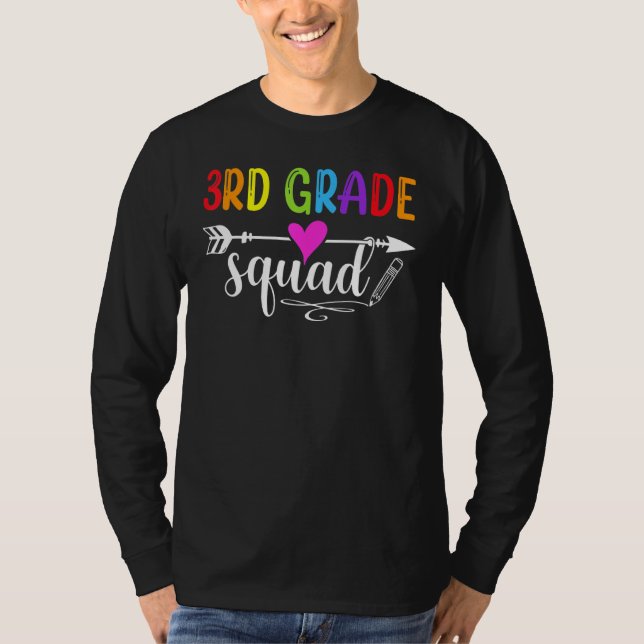 3rd Grade Squad Back To School 2023 Teacher Studen T Shirt (Framsida)
