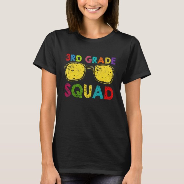 3rd Grade Squad Back To School Third Grade Teacher T Shirt (Framsida)