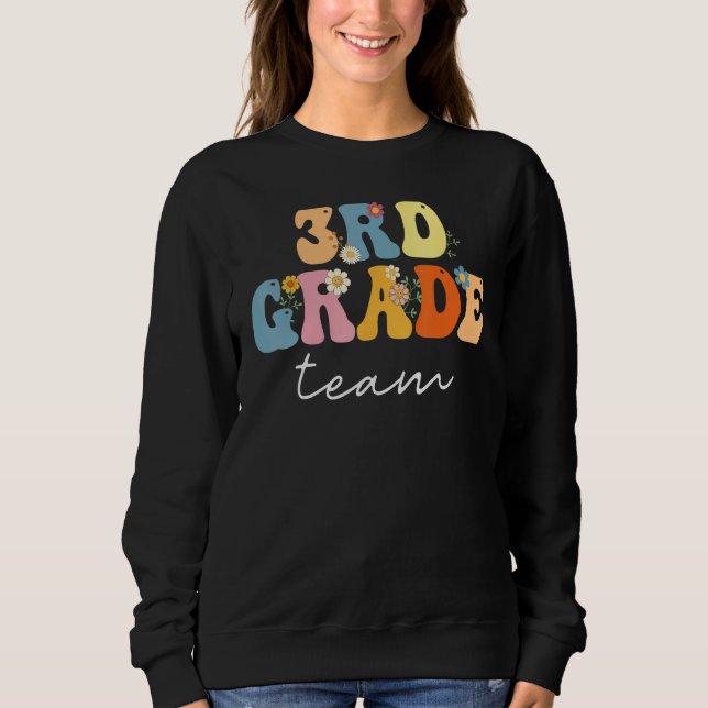 3rd Grade Team Groovy  Women Happy First Day Of Sc T Shirt (Framsida)