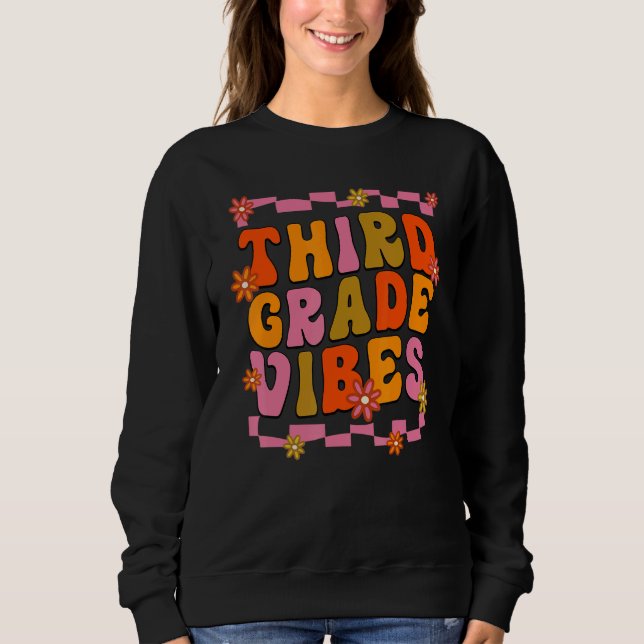 3rd Grade Team Retro 1st Day of School T Shirt (Framsida)