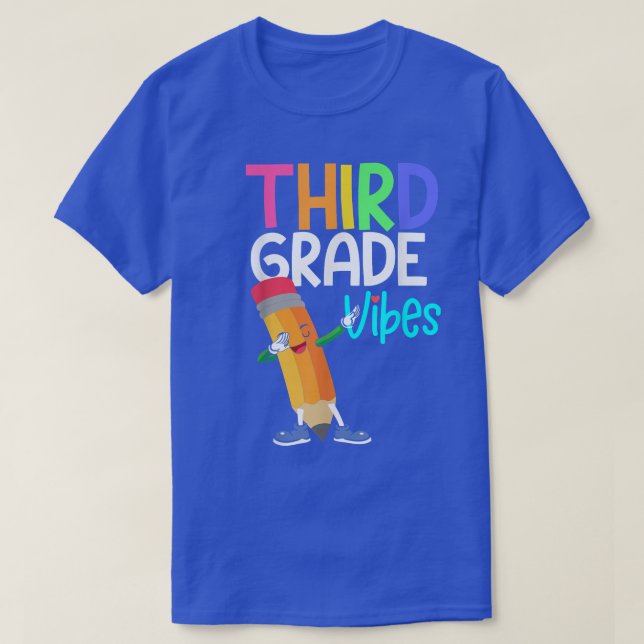 3rd Grade Vibes Student Teacher Back To School Boy T Shirt (Design framsida)