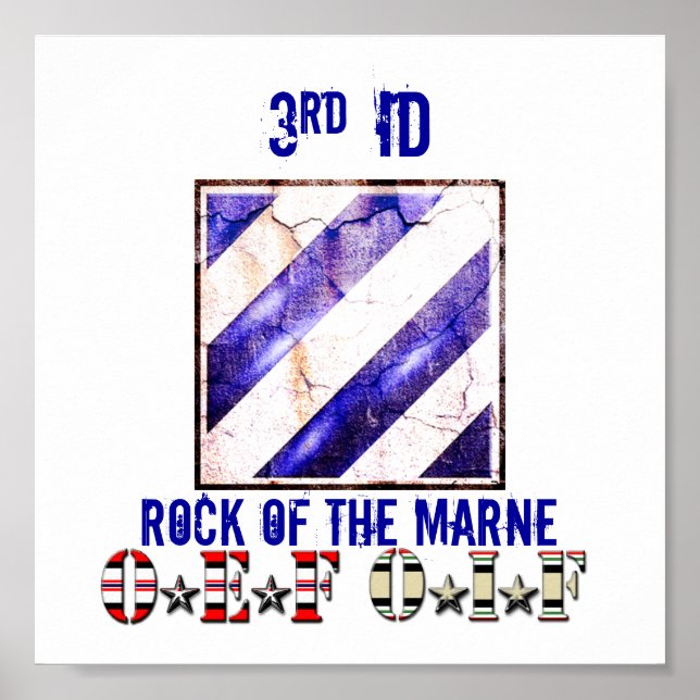 3RD ID STEN I MARNE OEF OIF POSTER (Framsidan)