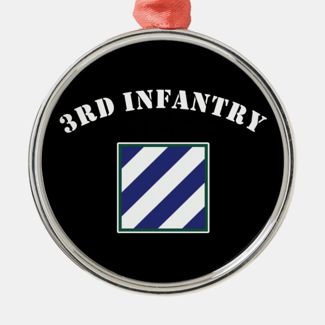 3rd Infanteriuppdelning Julgransprydnad Metall (Framsidan)