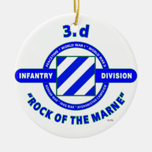 3RD INFANTERIUPPDELNING " STEN AV MARNEN " JULGRANSPRYDNAD KERAMIK
