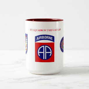 3RD KAVALLERI för SKVADRONEN 73RD RÅNAR Två-Tonad Mugg