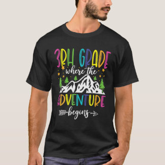 3RD Klass där Äventyr börjar återvända till skolan T Shirt