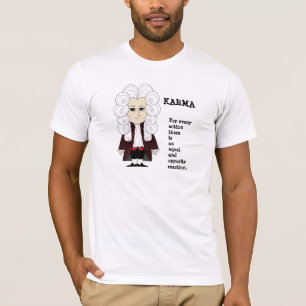 3rd lag för Karma och Newtons (tända färgT-trö T Shirt
