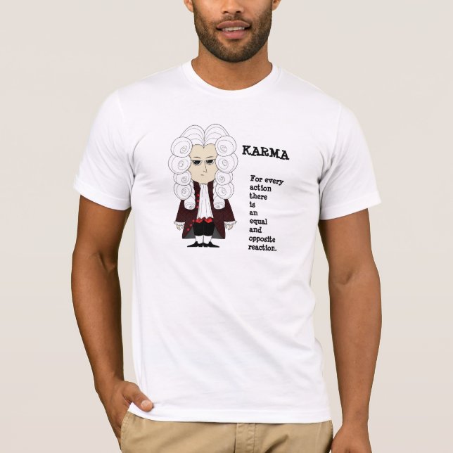 3rd lag för Karma och Newtons (tända färgT-tröja), T Shirt (Framsida)
