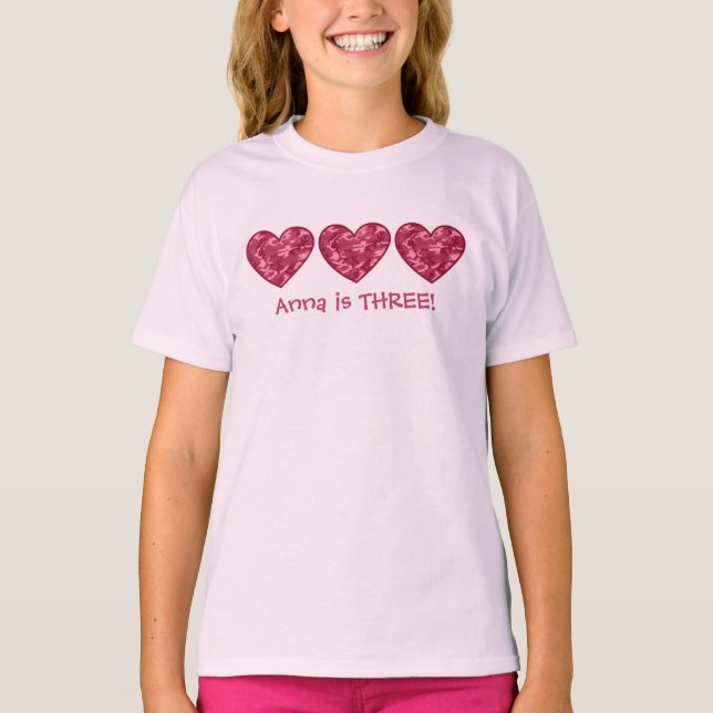 3rd Namn för anpassningsbar för Tee Shirt (Framsida)