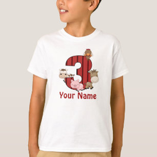 3rd Skjorta för födelsedagboskappersonlig Tee Shirt