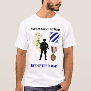 3rd Skjorta för Vet för infanteriuppdelningsIrak Tee Shirt