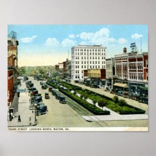 3rd St. Macon, Georgia 20-talvintage Poster