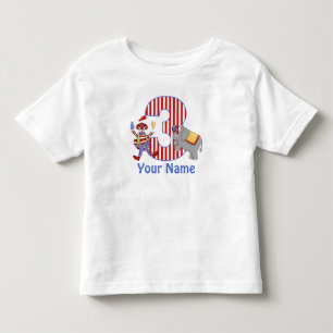 3rd T-tröja för födelsedagcirkuspersonlig T Shirt