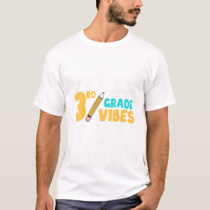 3RD Tredje Klass Vibes Back to school Gift T Shirt