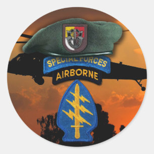 3rd Veteran för SOF för basker SF SFG för Runt Klistermärke