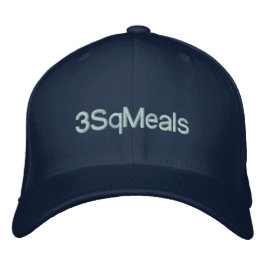 3SqMeals-tak Broderad Keps