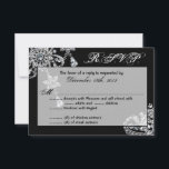 3x5 Svarskort Diamantsmycken Halsband OSA Kort<br><div class="desc">Detta RSVP-kort i storleken 3, 5x5 är perfekt för alla par att placera inuti deras bröllopsinbjudningar så att mottagarna kan svara med sin R.S.V.P.-information. Dessa medföljer standard vita kuvert.</div>