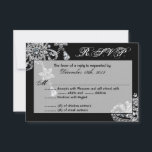 3x5 Svarskort Diamantsmycken Halsband OSA Kort<br><div class="desc">Detta RSVP-kort i storleken 3, 5x5 är perfekt för alla par att placera inuti deras bröllopsinbjudningar så att mottagarna kan svara med sin R.S.V.P.-information. Dessa medföljer standard vita kuvert.</div>