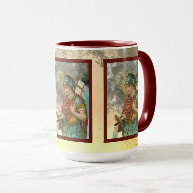 3xSt. Florian med hink (Rök; M 019) 450 ml. Mugg (Framsida höger)