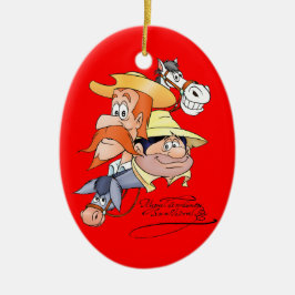 400 år med Dulcinea&Don Quixote @QUIXOTEdotTV Julgransprydnad Keramik