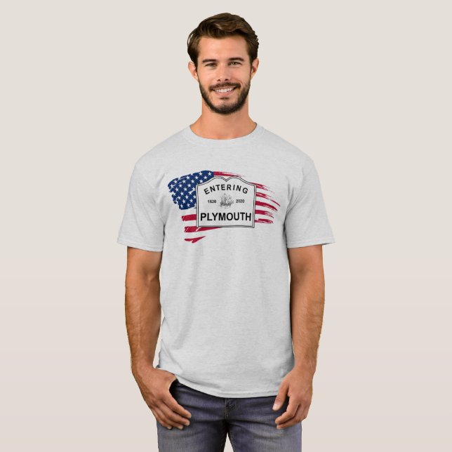 400. årsdag för Plymouth MORSOR Tröja (Hel framsida)