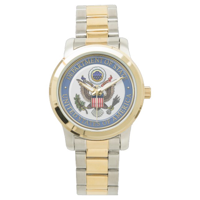 [400] Emblem [3D] från USA:s utrikesdepartement (D Armbandsur (Framsida)